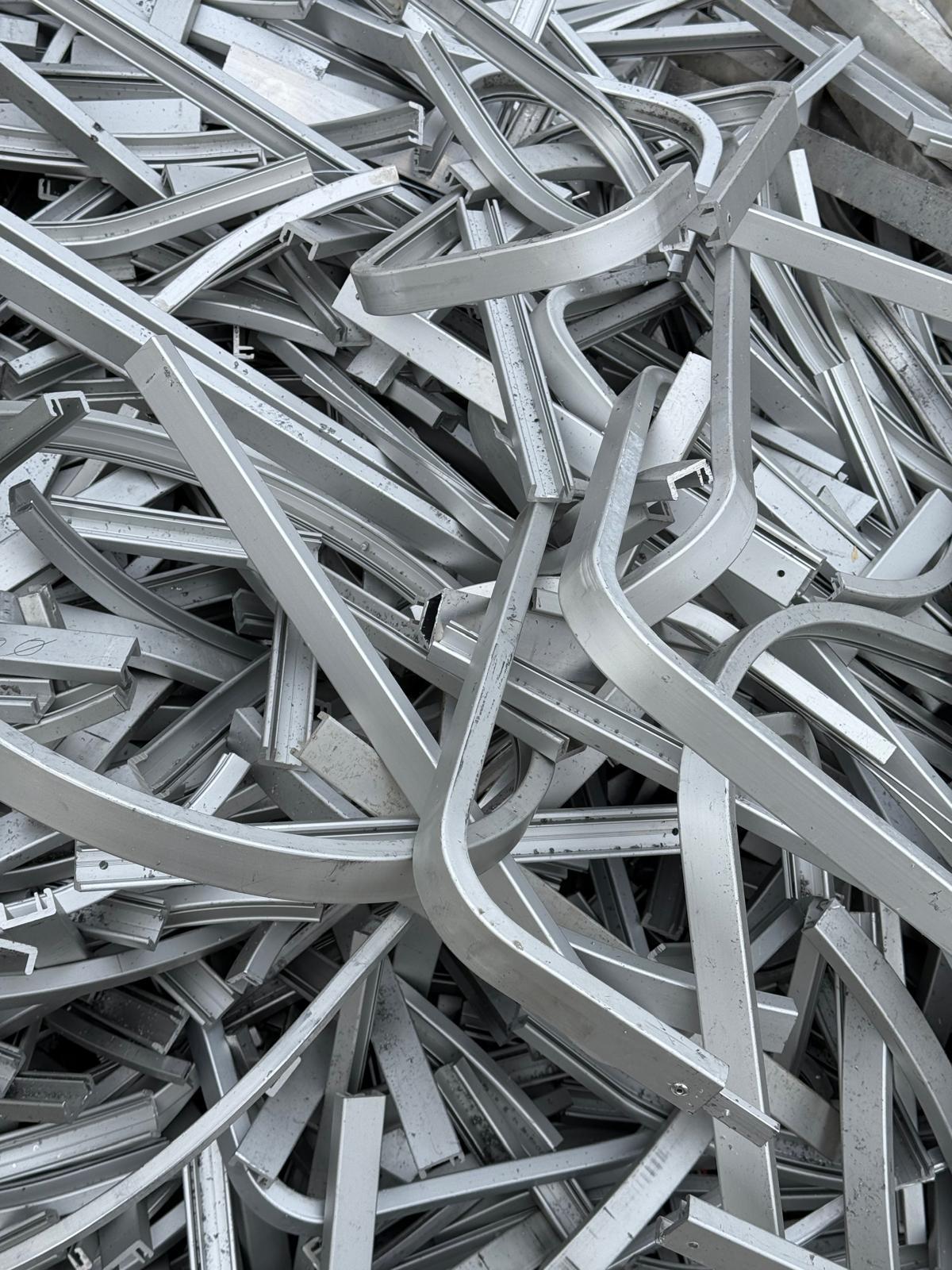 Aluminium scrap sorted and ready for shipping